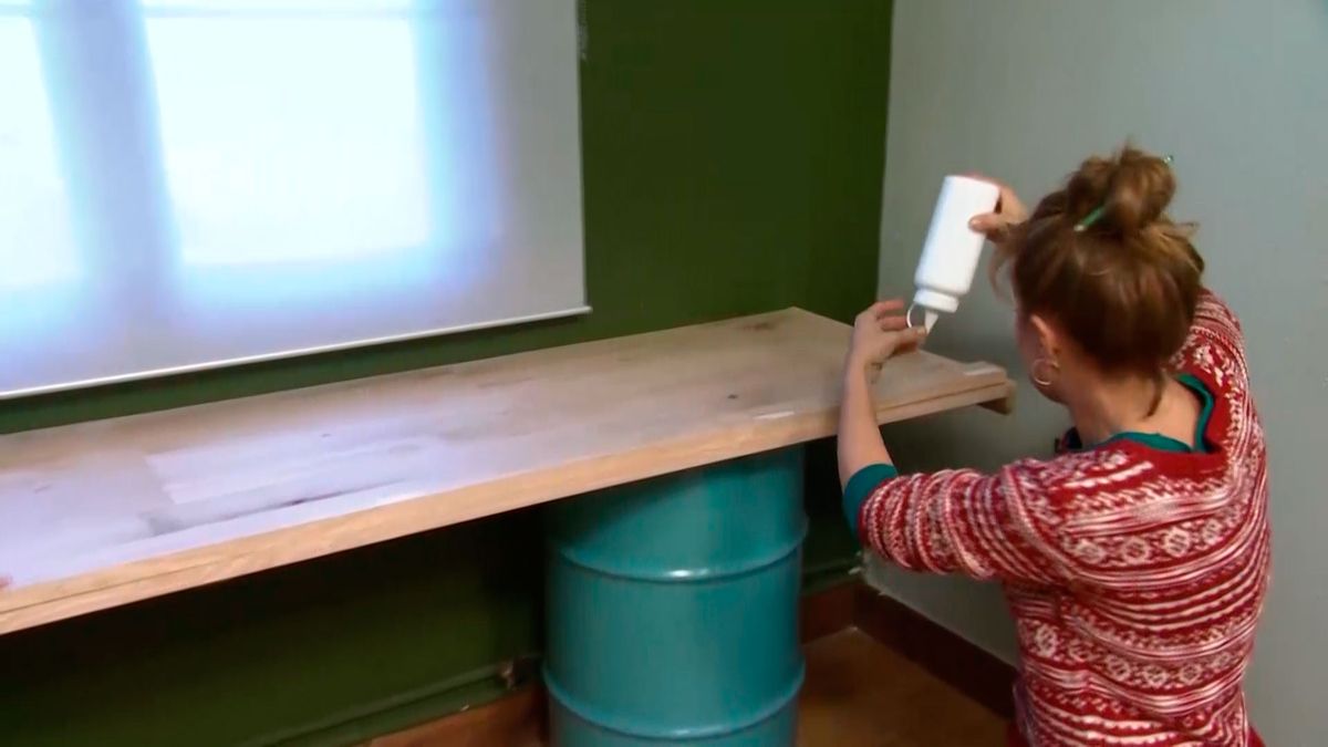 DEKO0712 Decorar estudio multifuncional color verde paso7