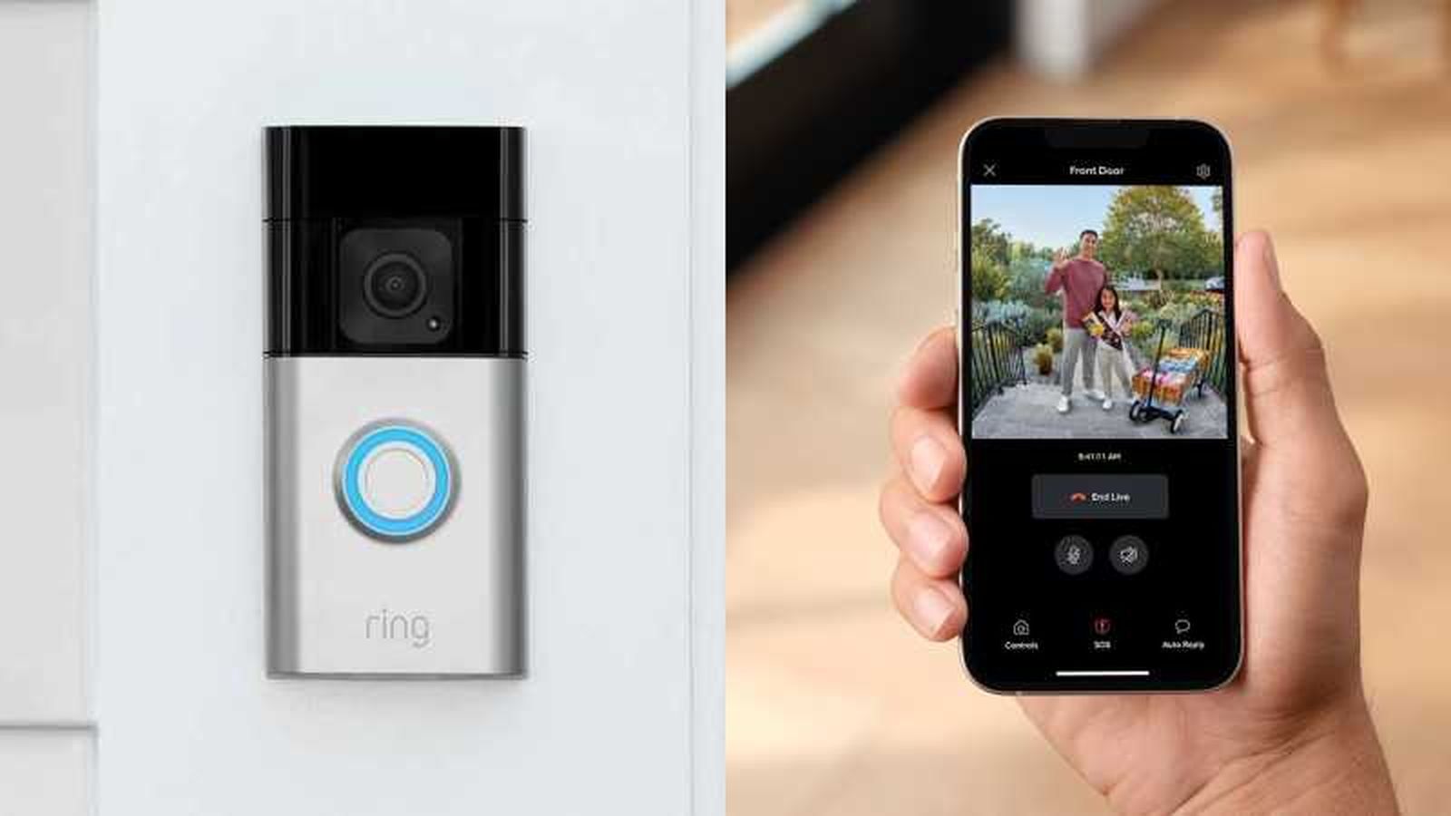 Sistema de vigilancia Ring Video Doorbell.