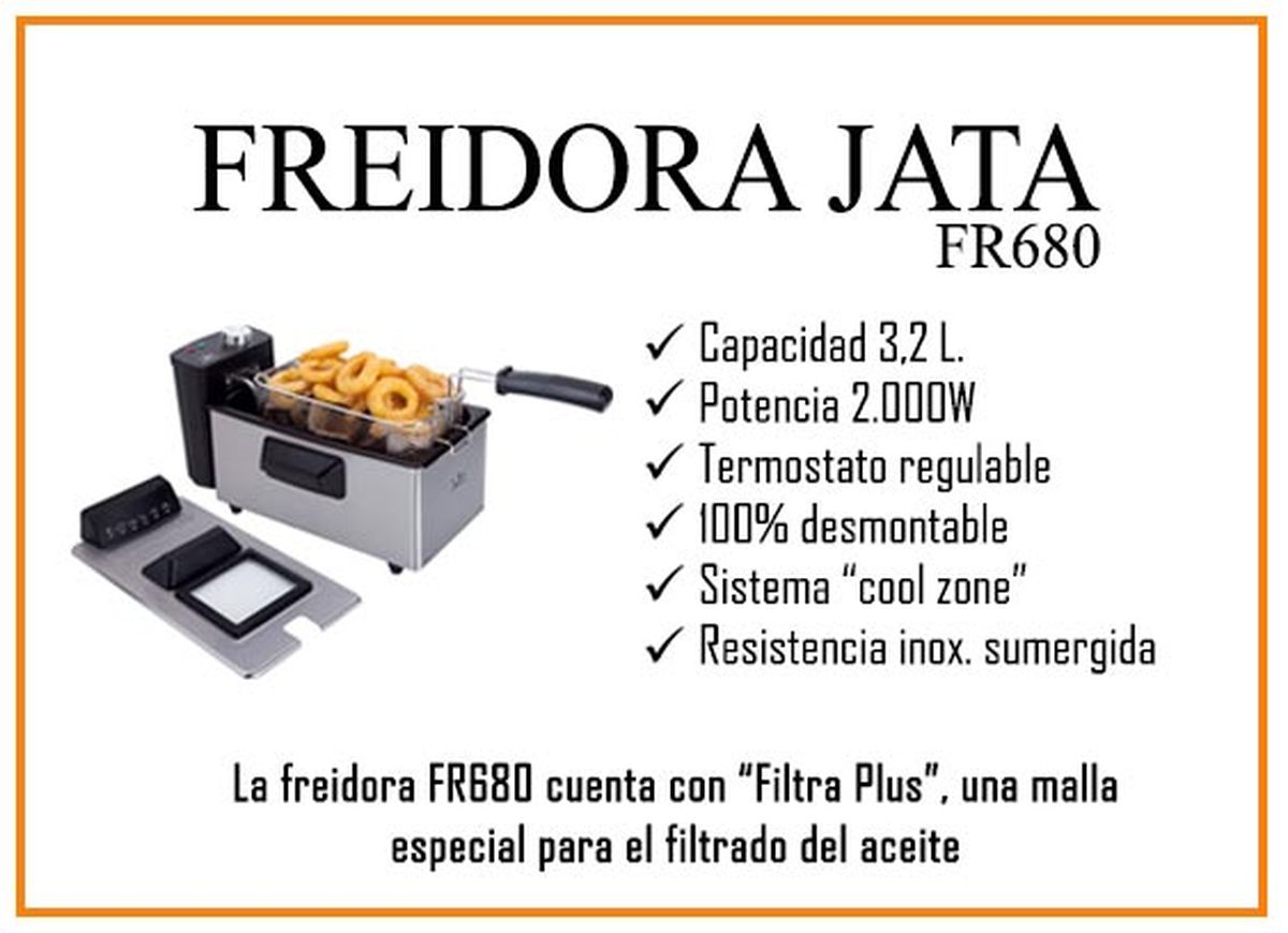 Review Jata  características de la Freidora FR680 de Jata