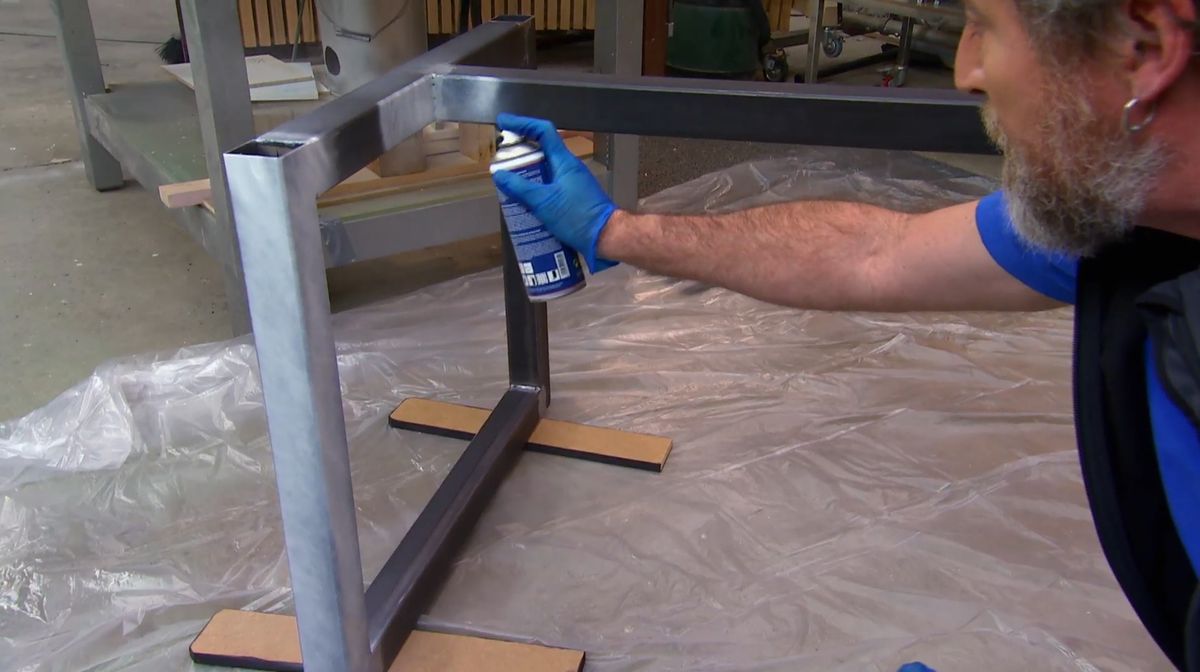 Cómo hacer una mesa de diseño de cristal paso 10