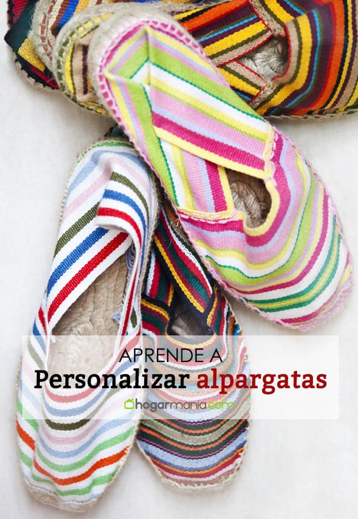 aprende a personalizar alpargatas