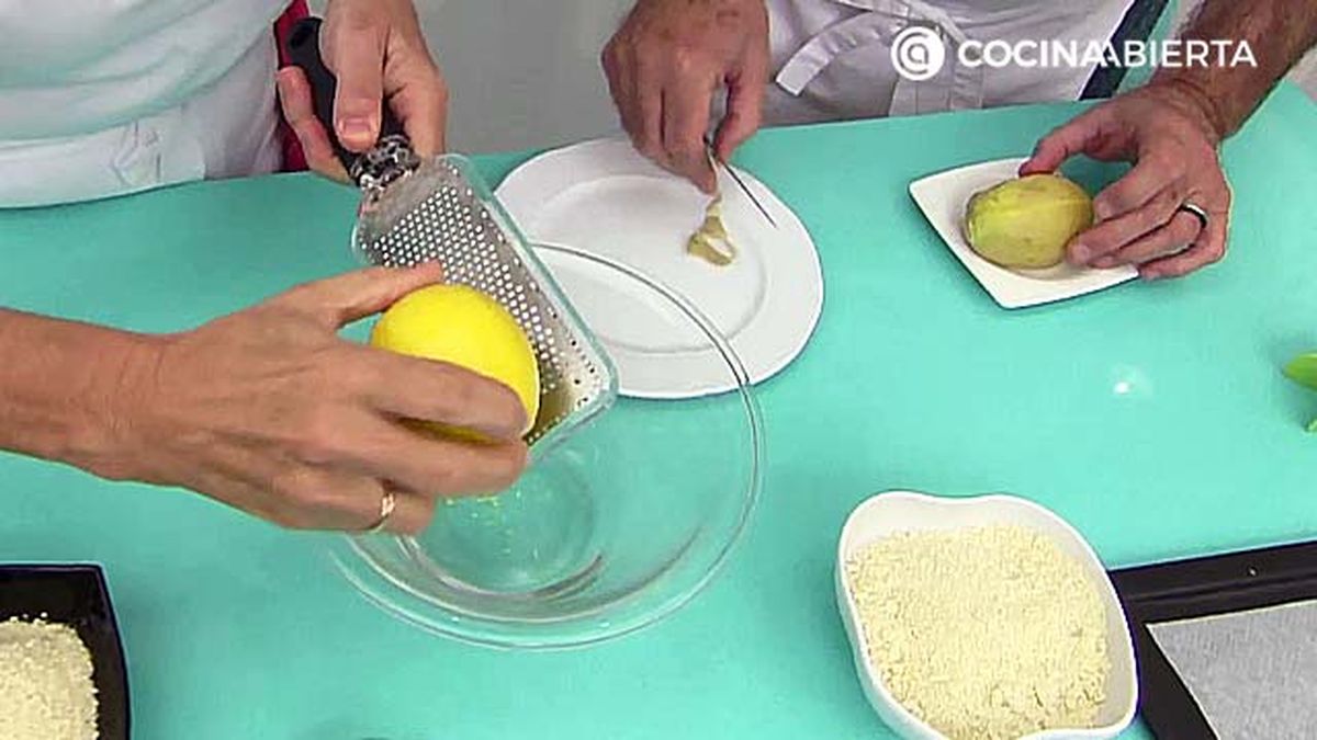 rallar limon y pelar patata