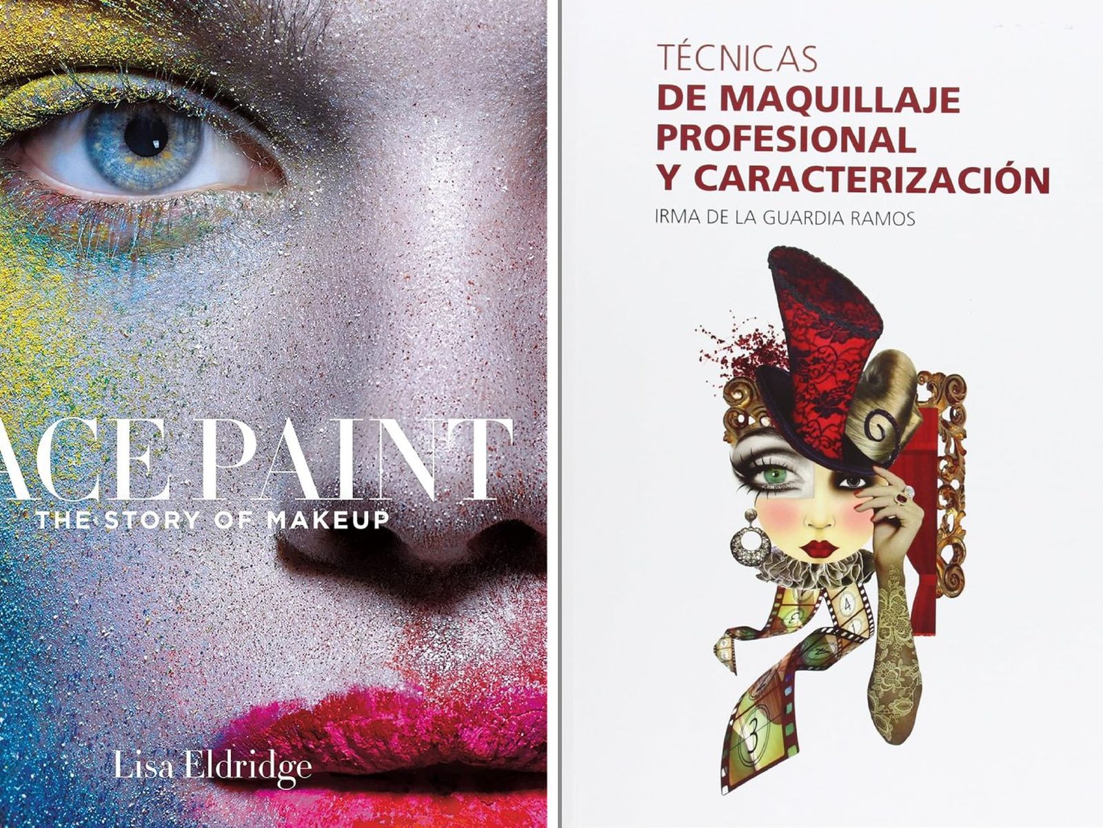 Portadas de los libros Face Paint y Técnicas de Maquillaje Profesional y Caracterización / Fotos: Amazon