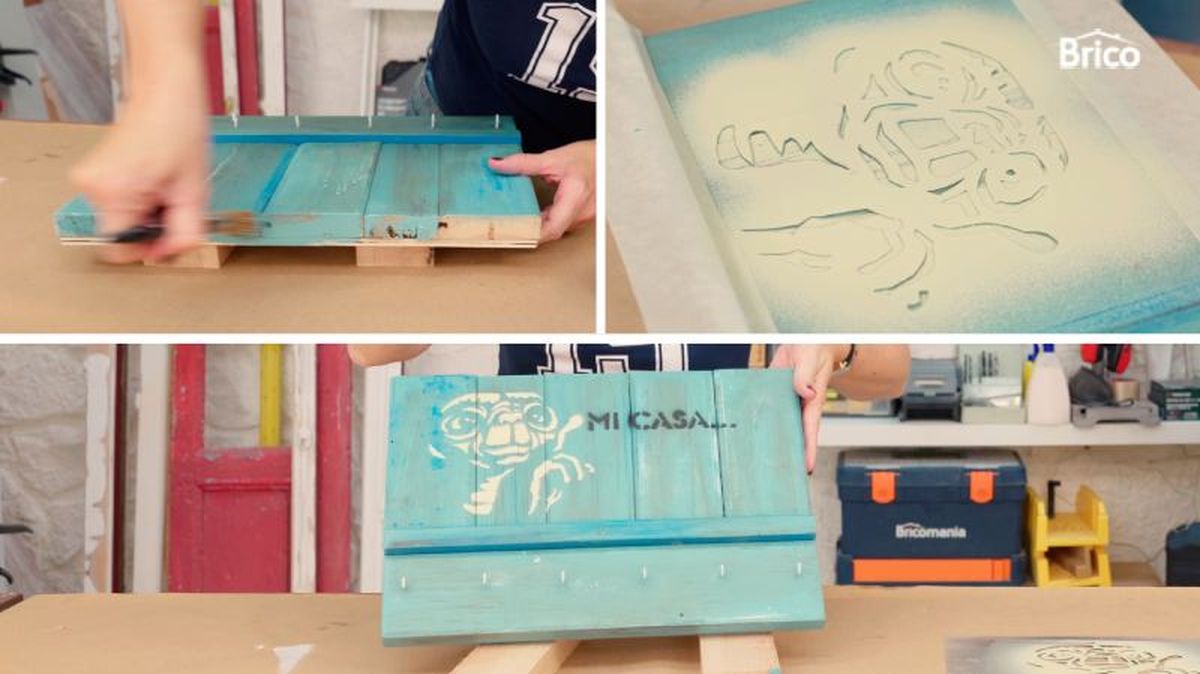 Pintar y decorar el cuelga llaves