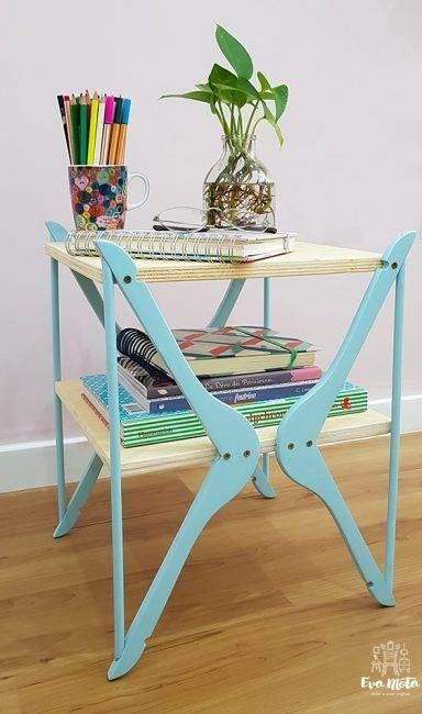 mesita con perchas pinterest