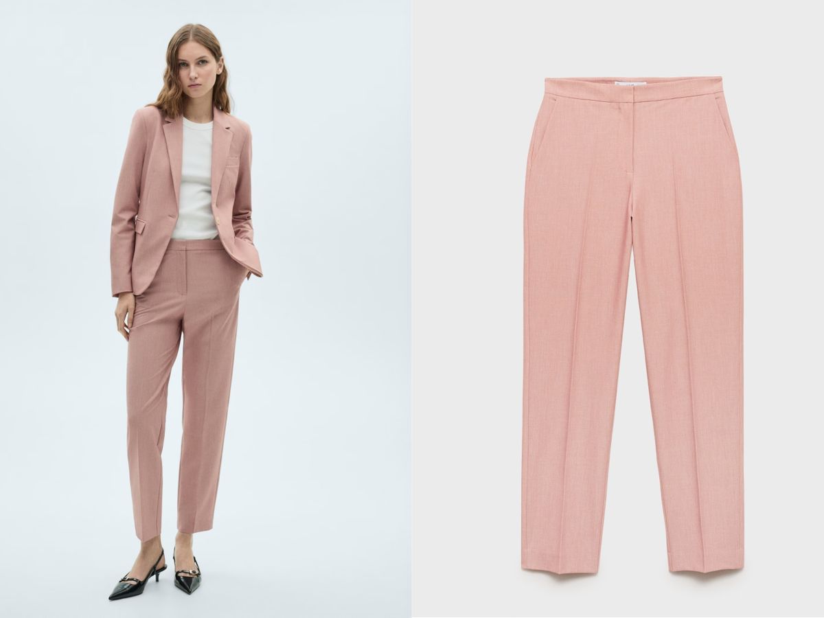 Pantalón de traje recto