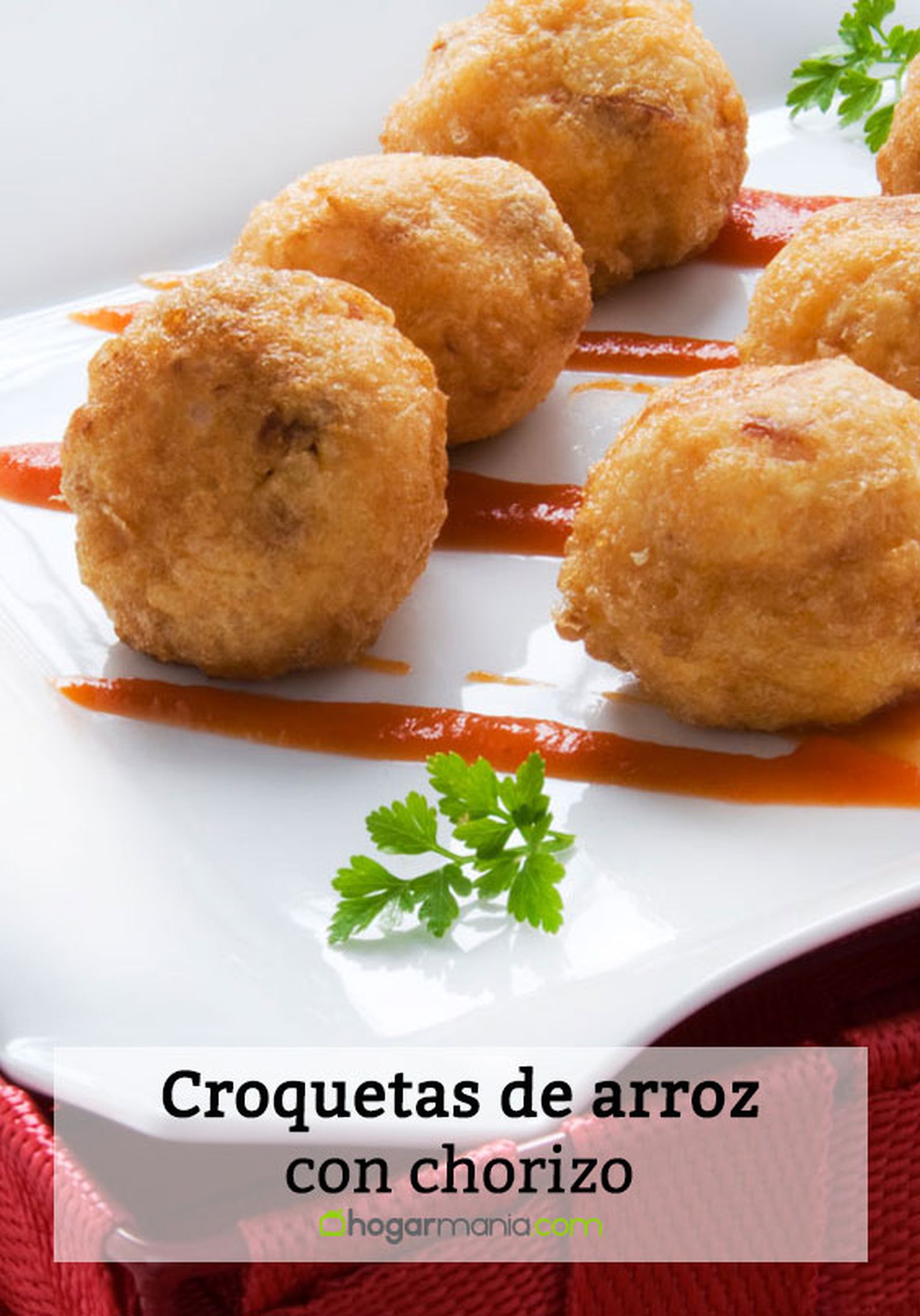 croquetas de arroz con chorizo pin