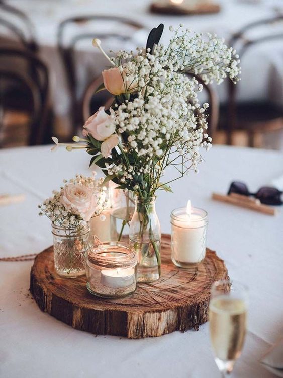 decoracion mesas elementos naturales boda aire libre pinterest mi casa revista