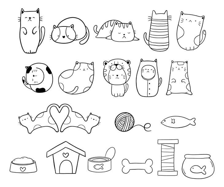gatos kawaii