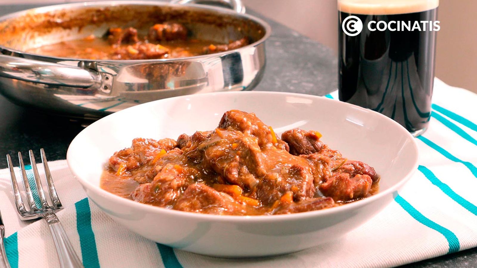 Estofado de ternera con cerveza negra