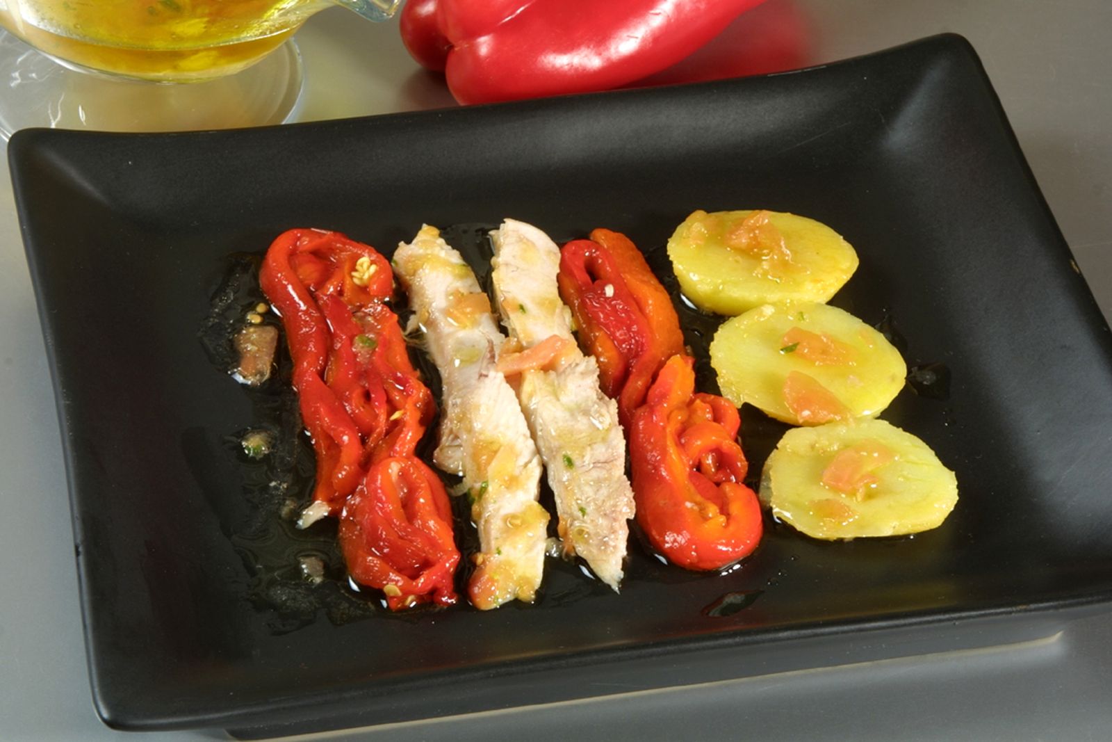 Ensalada templada con ventresca