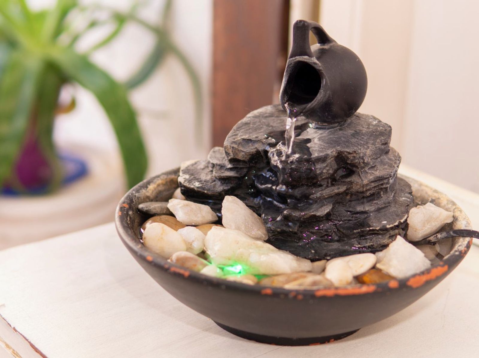 Fuente de agua zen.