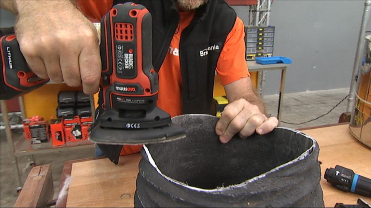 Reciclar un tambor de lavadora p5