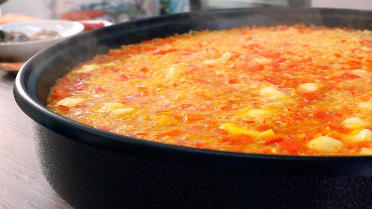 Receta de paella de marisco  paso 5