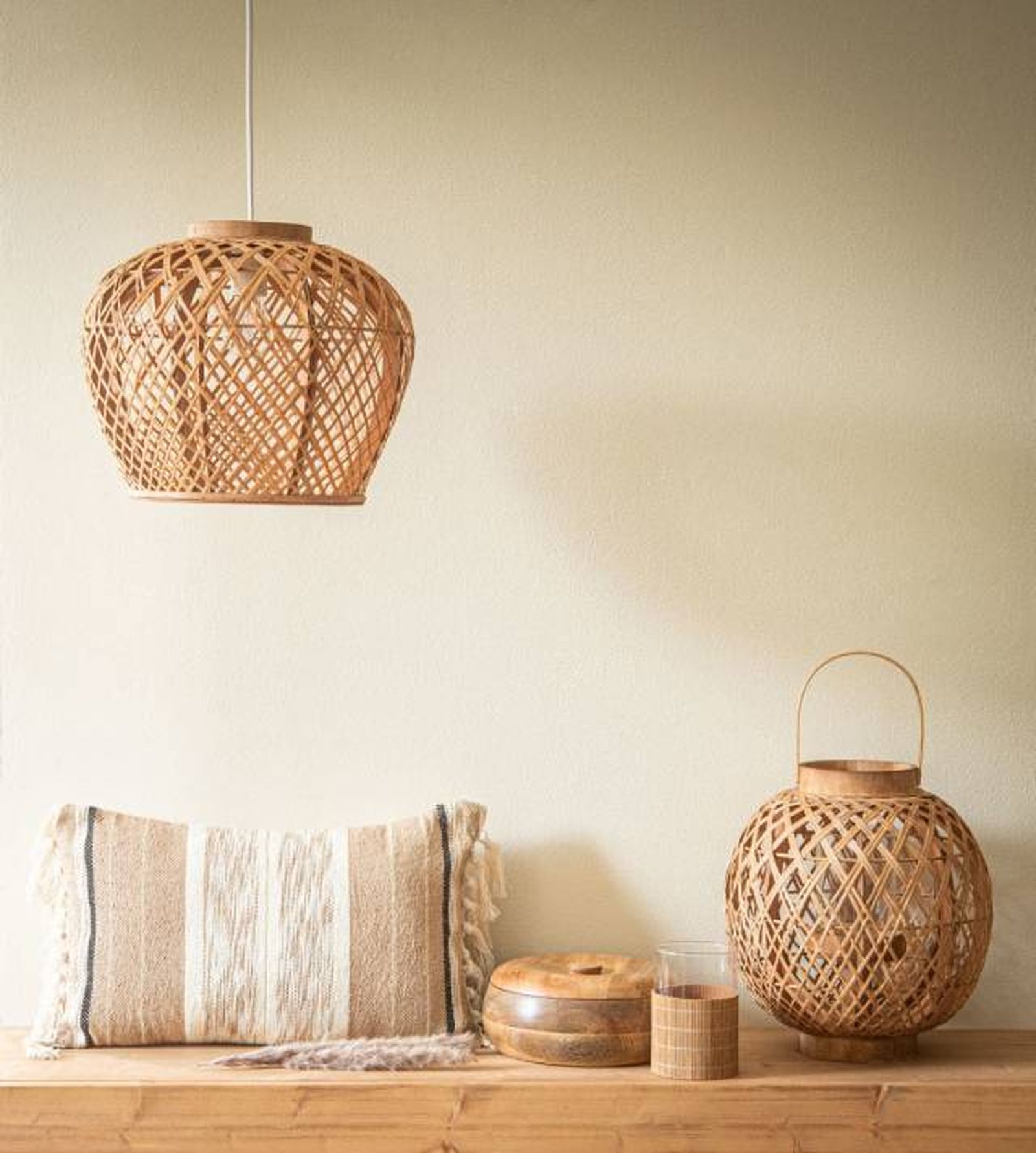 lampara bambu maisons du monde