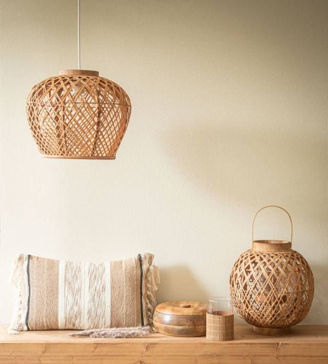 lampara bambu maisons du monde