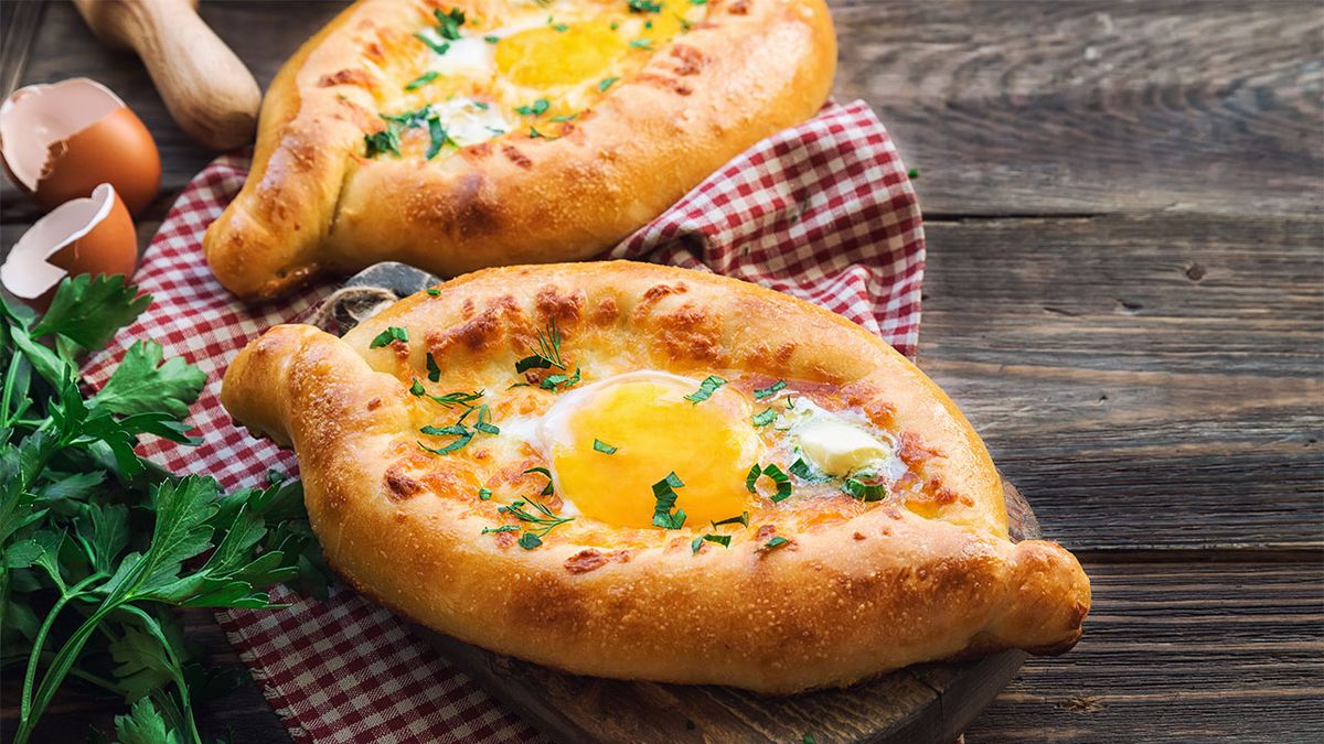 cocina recetas pan de queso georgiano khachapuri ajarian