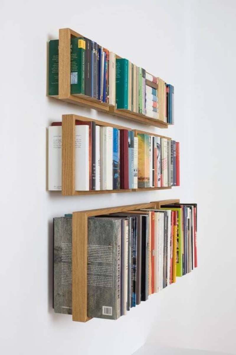 Libros organizados por tamaño