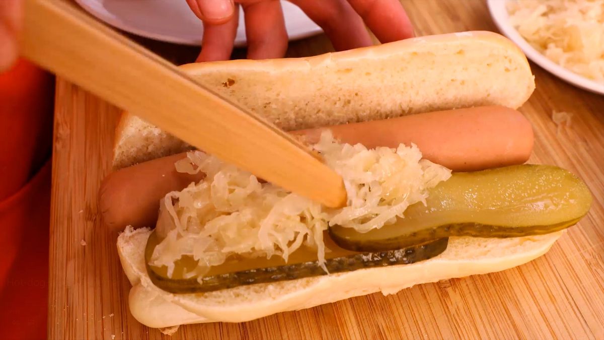 Receta de hot dog estilo alemán   paso 4