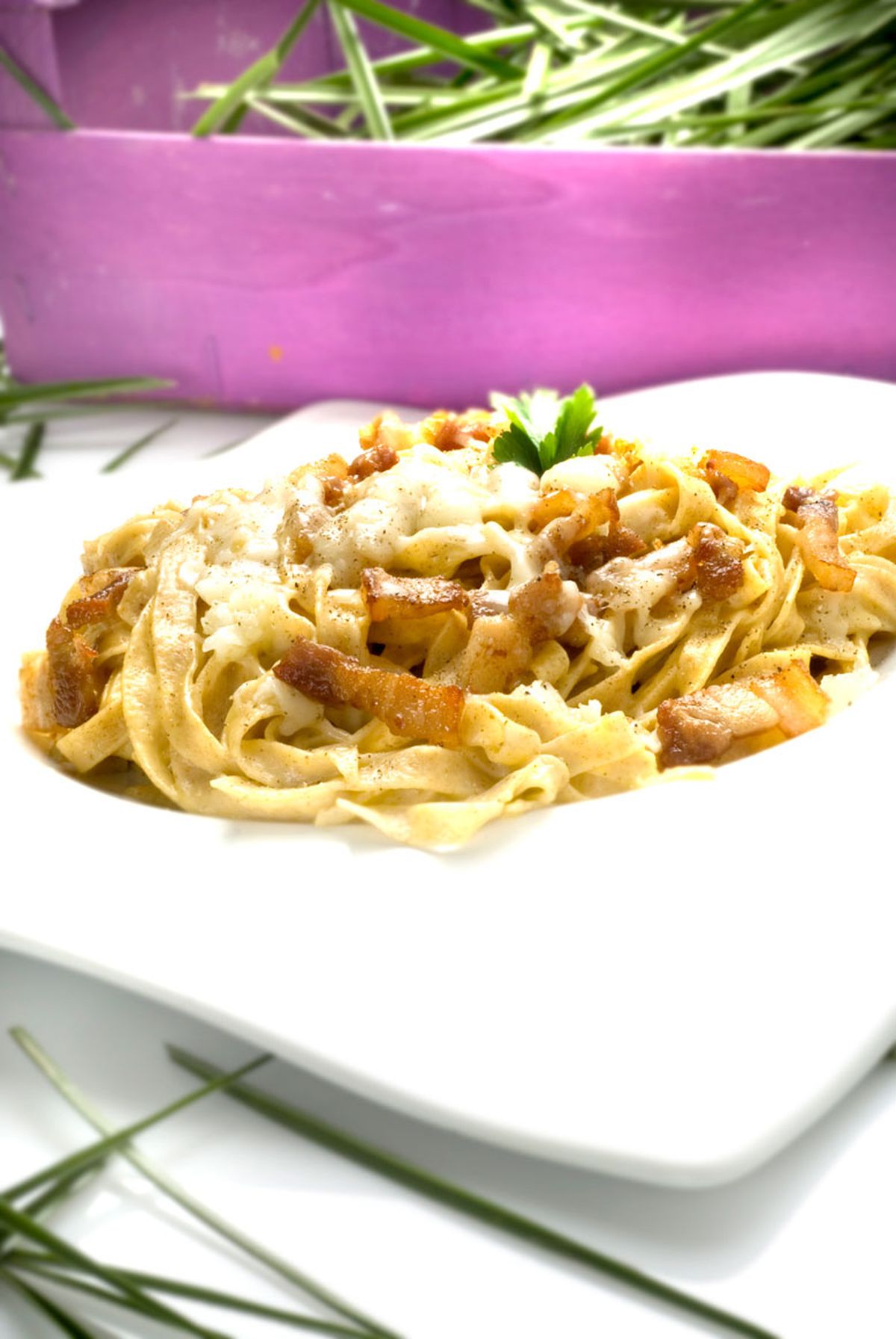 Pasta fresca a la carbonara