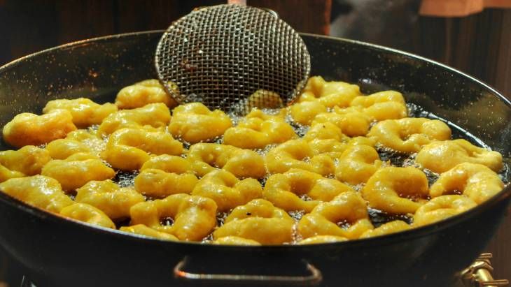 bunuelos calabaza valencianos sarten