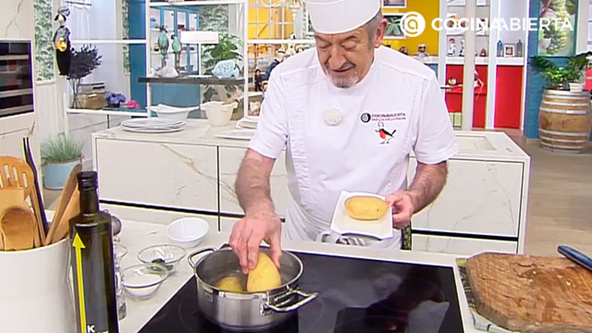 Como hacer pure patatas cremoso de karlos arguinano paso1