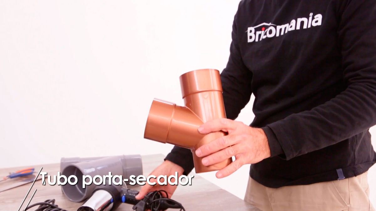 Hacer un porta secador con un tubo paso 1