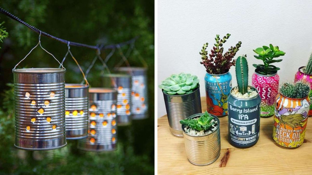 ideas originales reutilizas latas aluminio