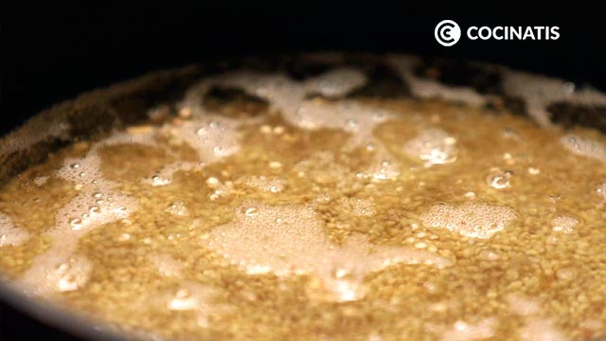 Receta de ensalada de quinoa y gambas  paso 1