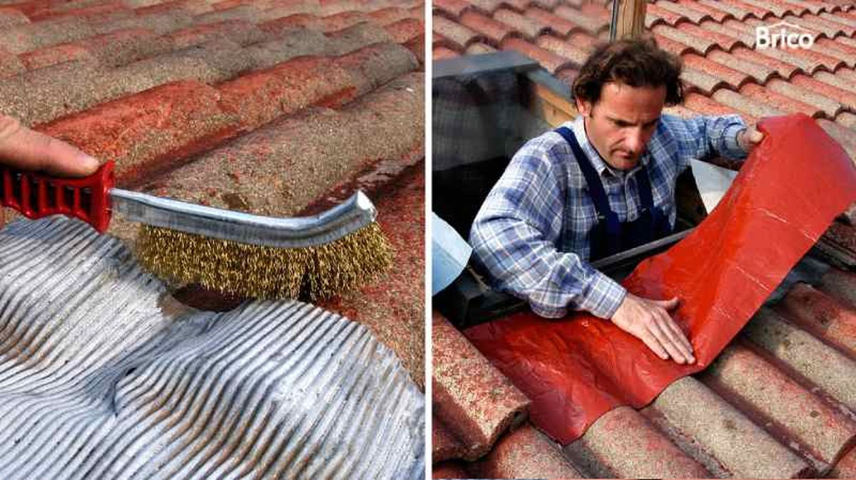 Arreglar una gotera en el tejado