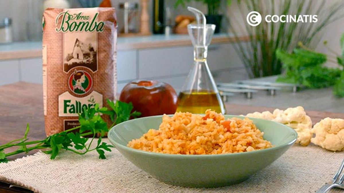 Receta de arroz con coliflor y bacalao  paso 5