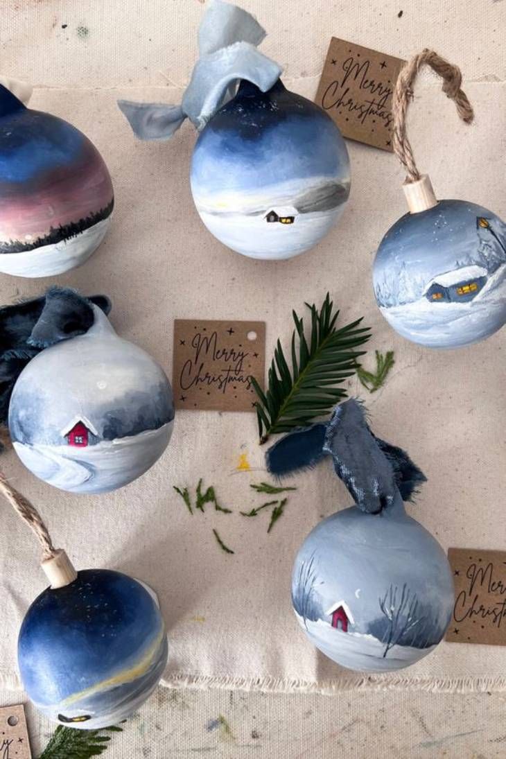 bolas de naviad pintura tiza pinterest vini pebblereefs art