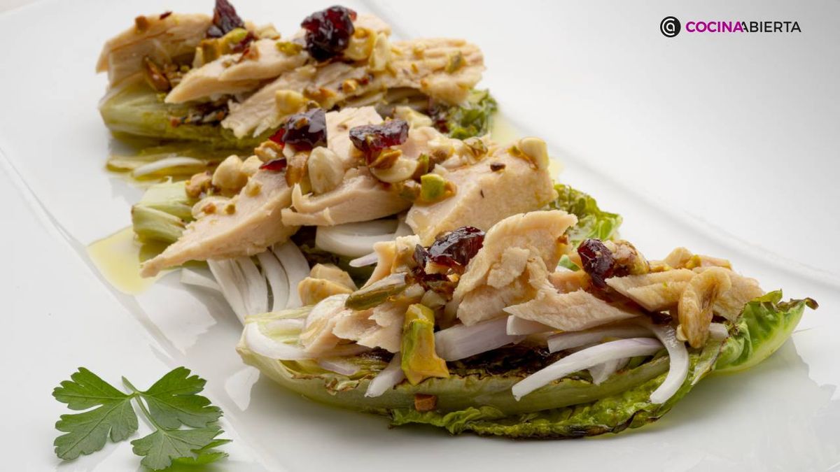 cogollos de lechuga a la plancha receta