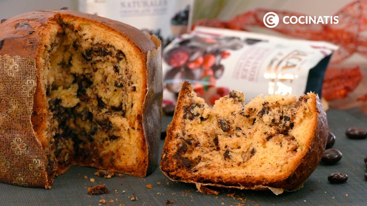 Receta de panettone de chocolate, postre italiano de Navidad  paso 7