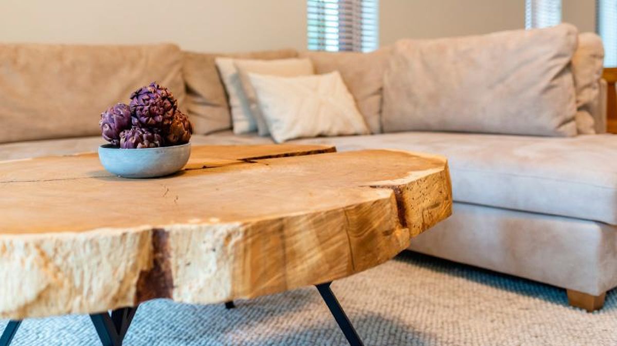 Mesa de centro en el salón