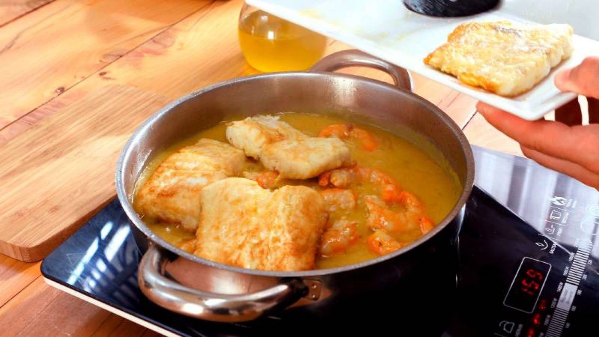 Merluza con salsa de naranja   Paso 4