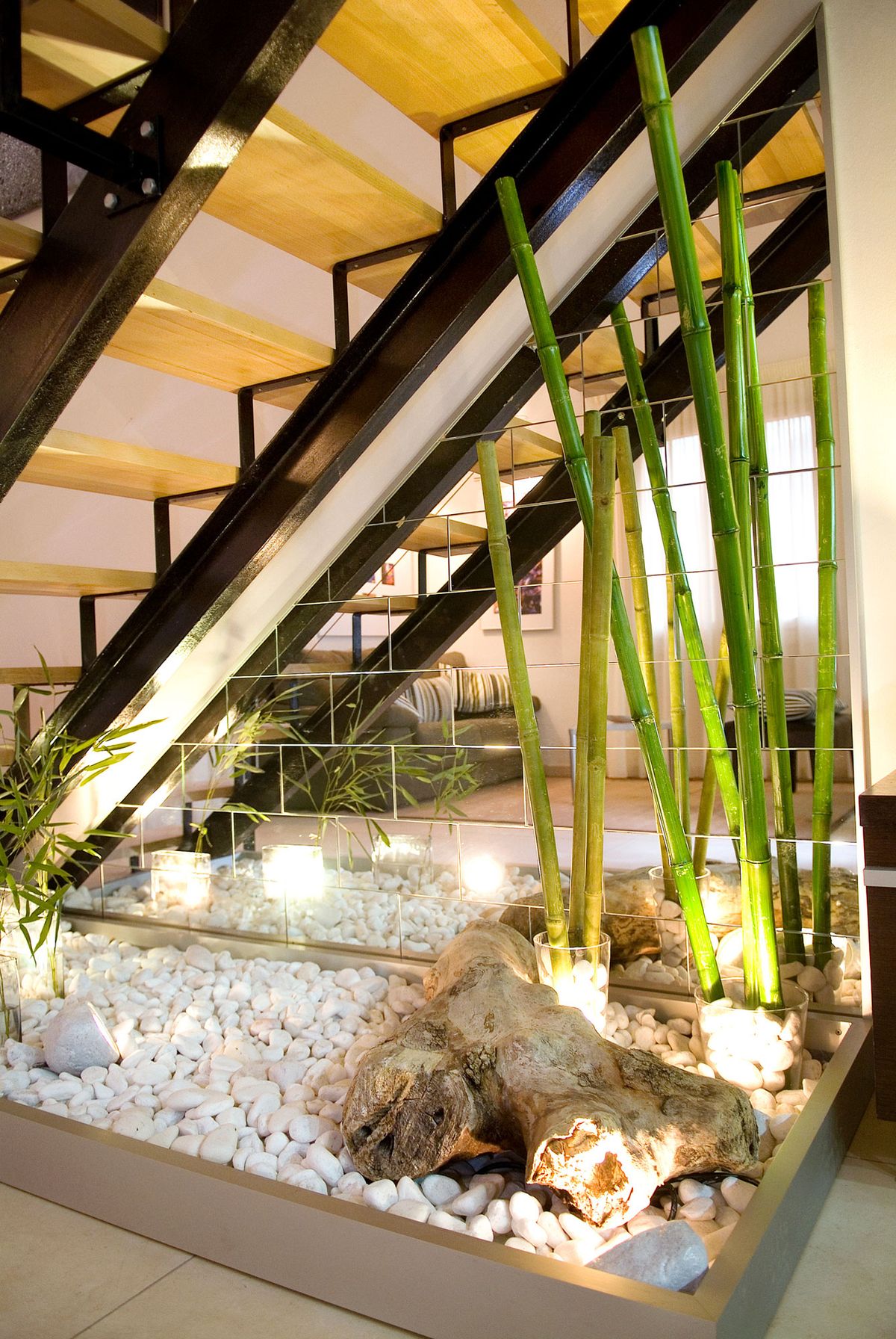 Mosaico de espejos paso 17