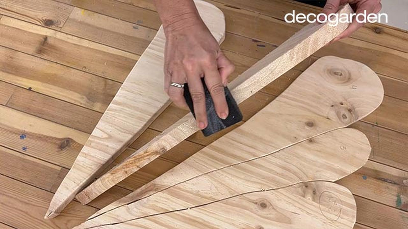 como hacer cuadro madera pared paso 6