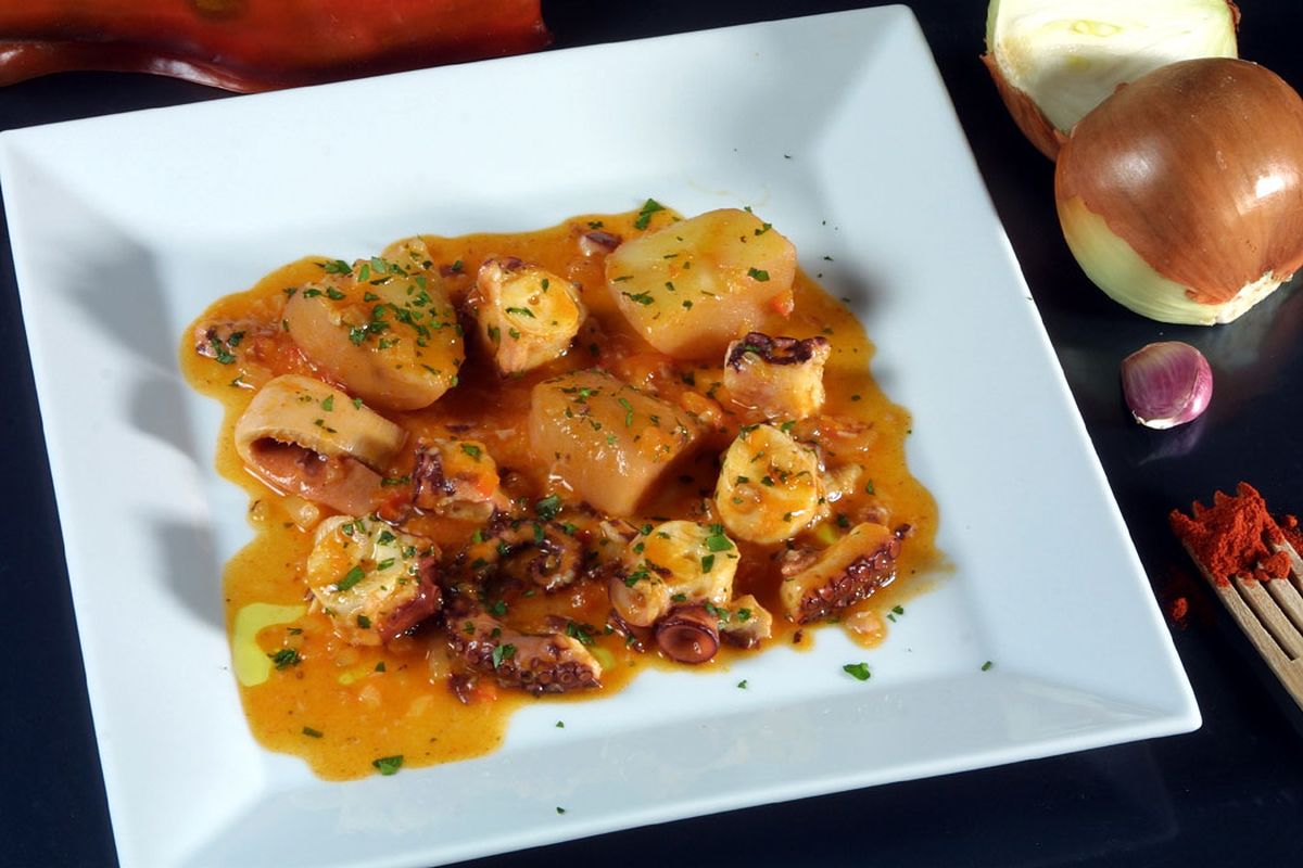 Pulpo en su salsa