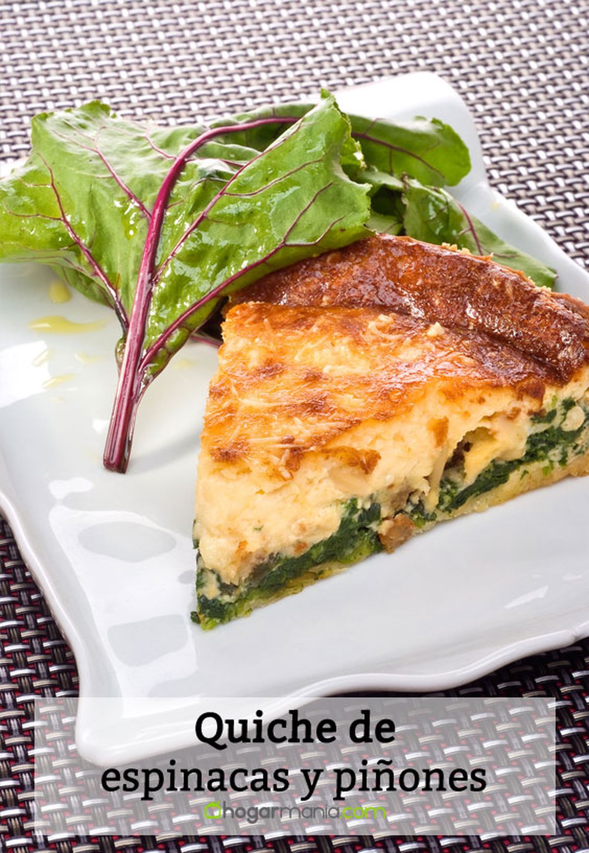 quiche espinacas pinones pin
