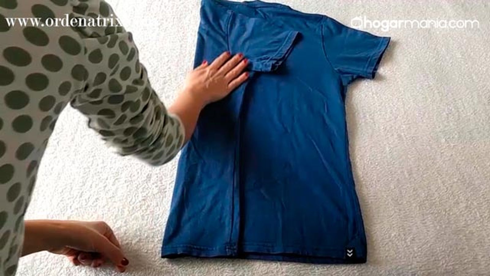 como doblar las camisetas metodo konmari pasos