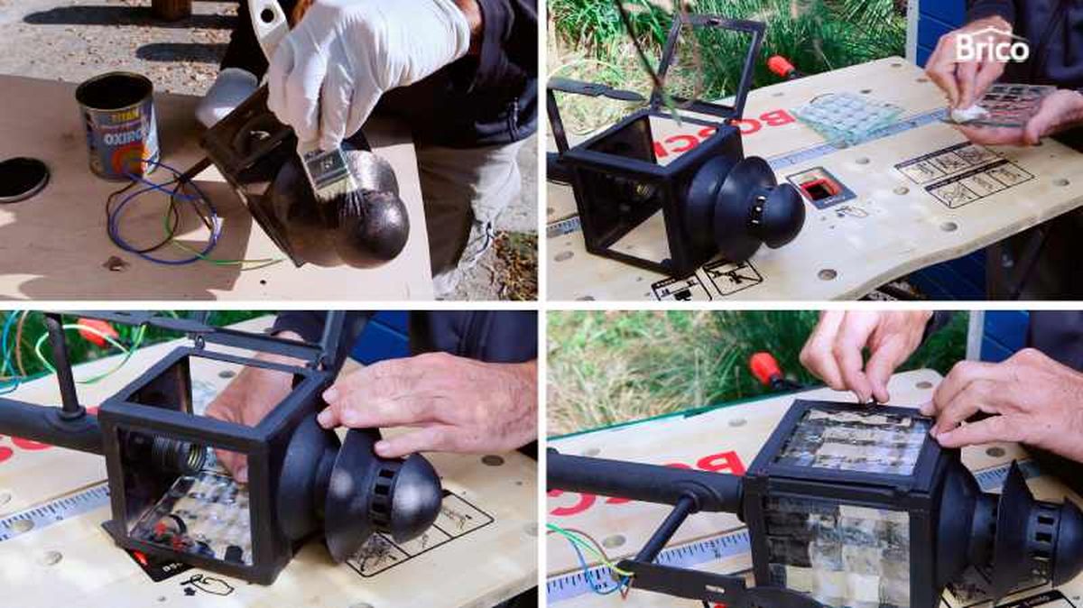 Fijar la lámpara restaurada