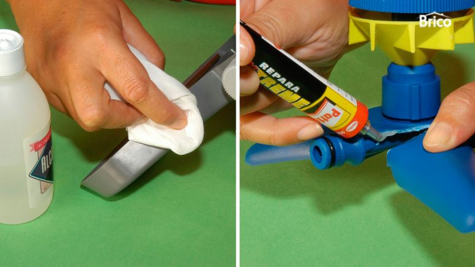 Pasos para reparar plástico