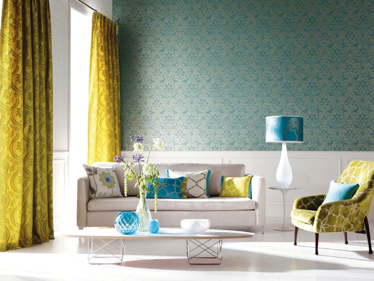 Salón elegante de estilo vintage.