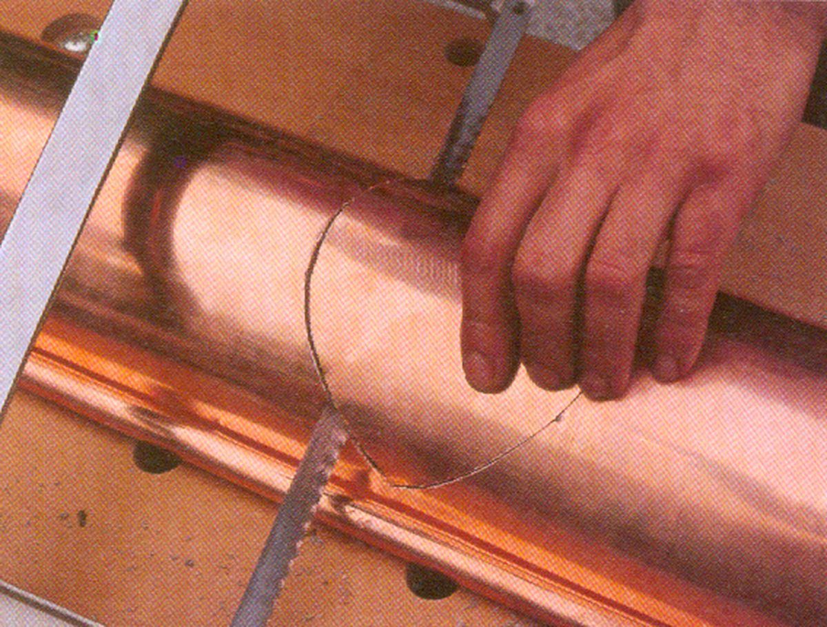 Instalación de un canalón paso 3