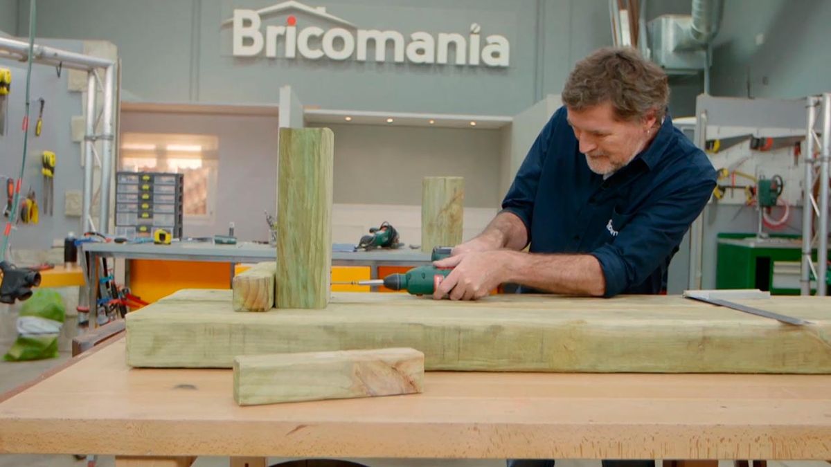 Cómo hacer bancos con traviesas de madera paso 6