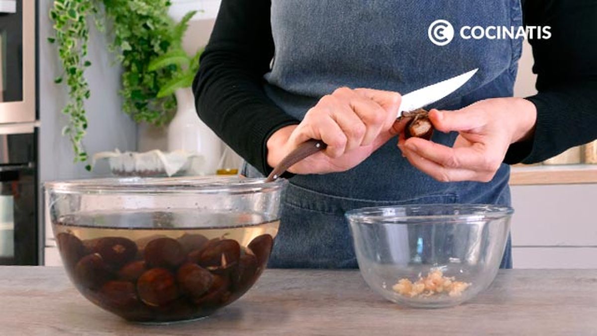 Receta de puré de castañas para acompañar carne  paso  3