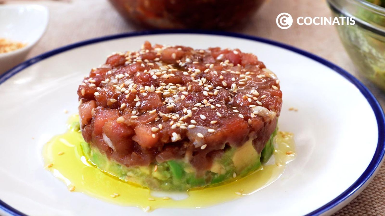 Receta de tartar de atún rojo y aguacate