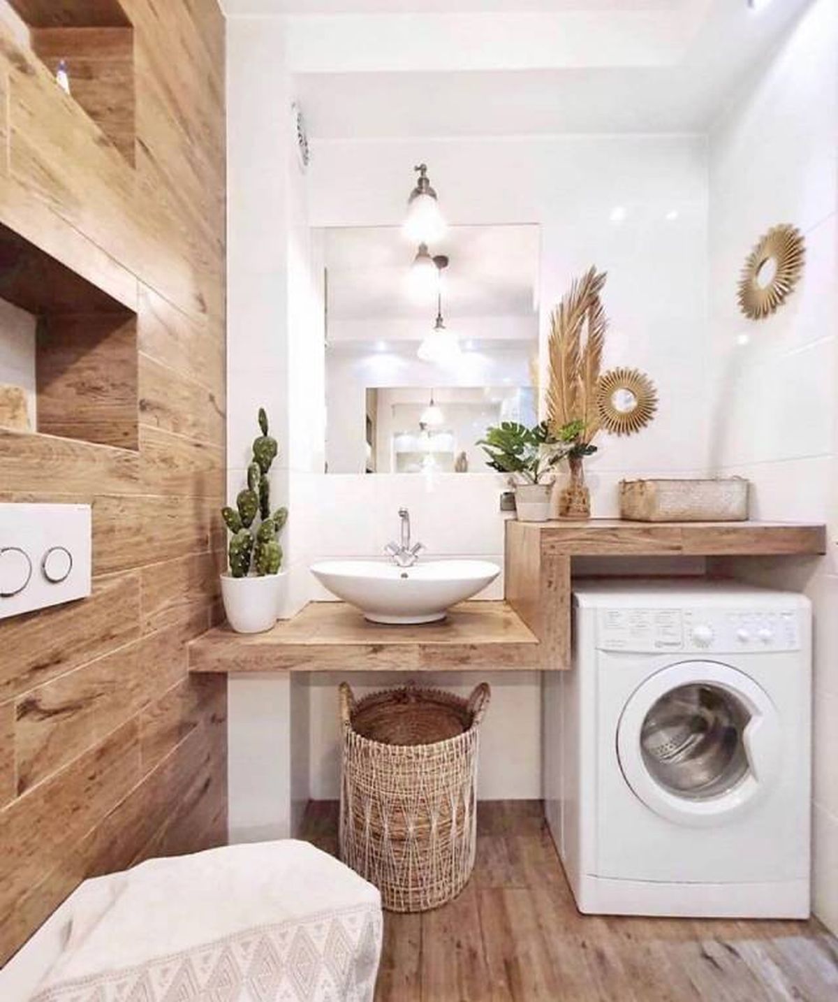 Soluciones para integrar la lavadora en el cuarto de baño 6