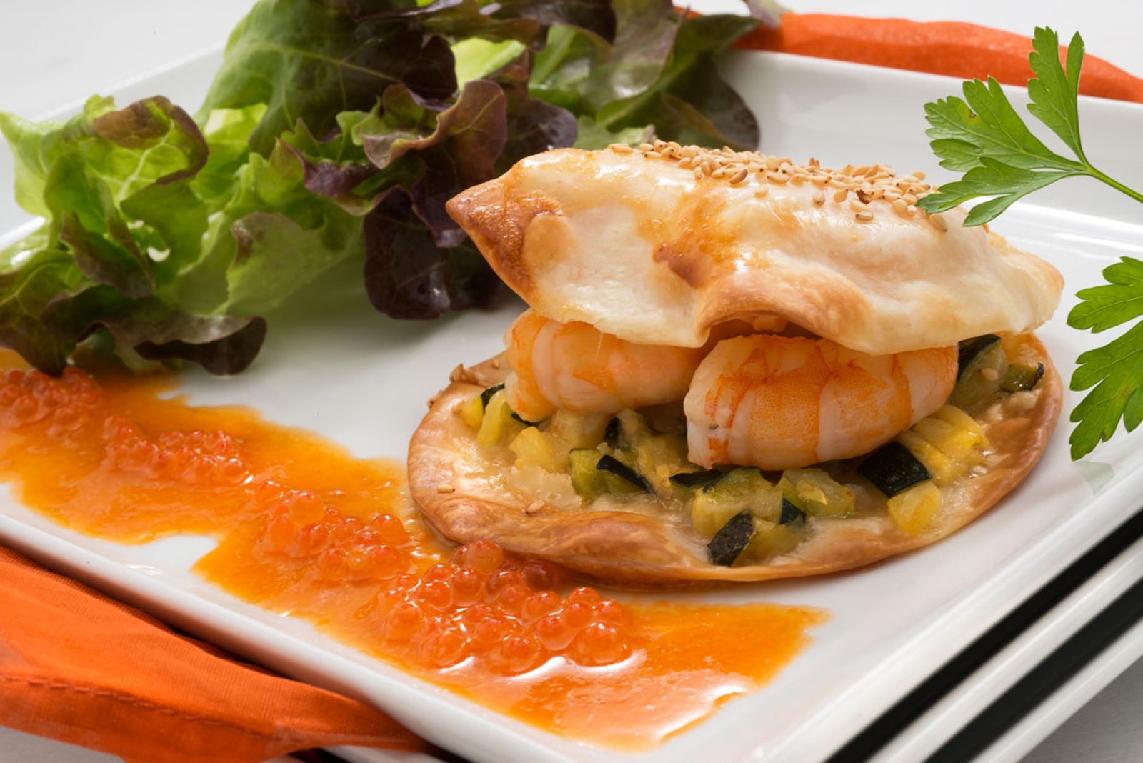 karl5017 402 Obleas de calabacin y langostinos xl